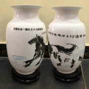 國禮藝術(shù)大師言奇、張巖石等藝術(shù)陶瓷花瓶定做